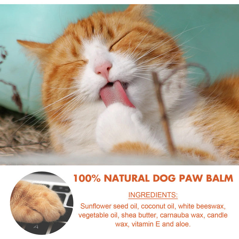 EELHOE Pet Paw Balm For Cats And Dogs Foot Pad Protective Oil Soothes And Moisturizes And Cures Dry And Cracked Feet