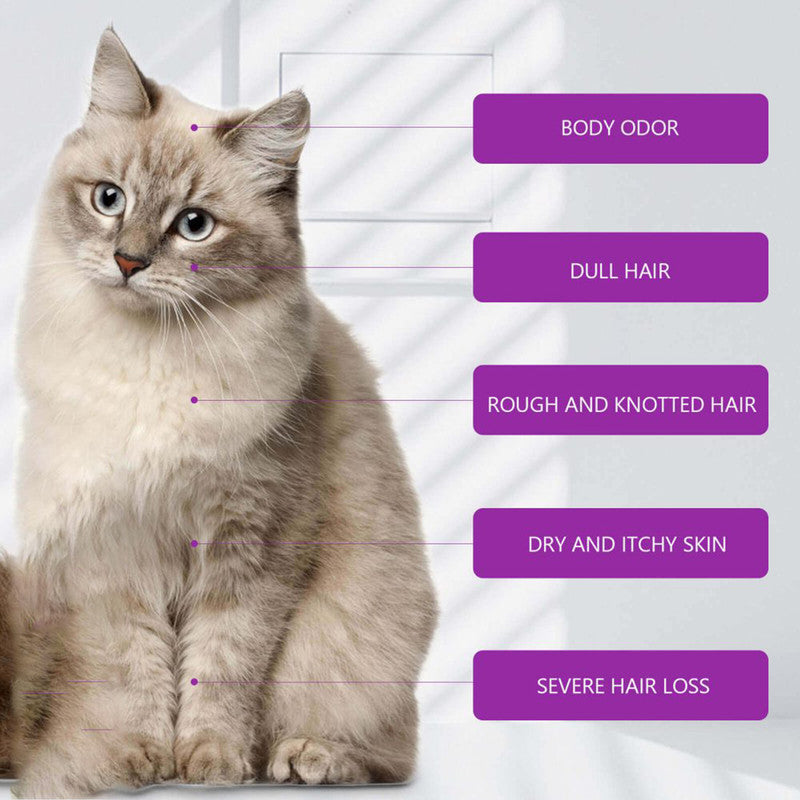 Yegbong Pet Shampoo Relieves skin itching & irritation Detangles & softens fur