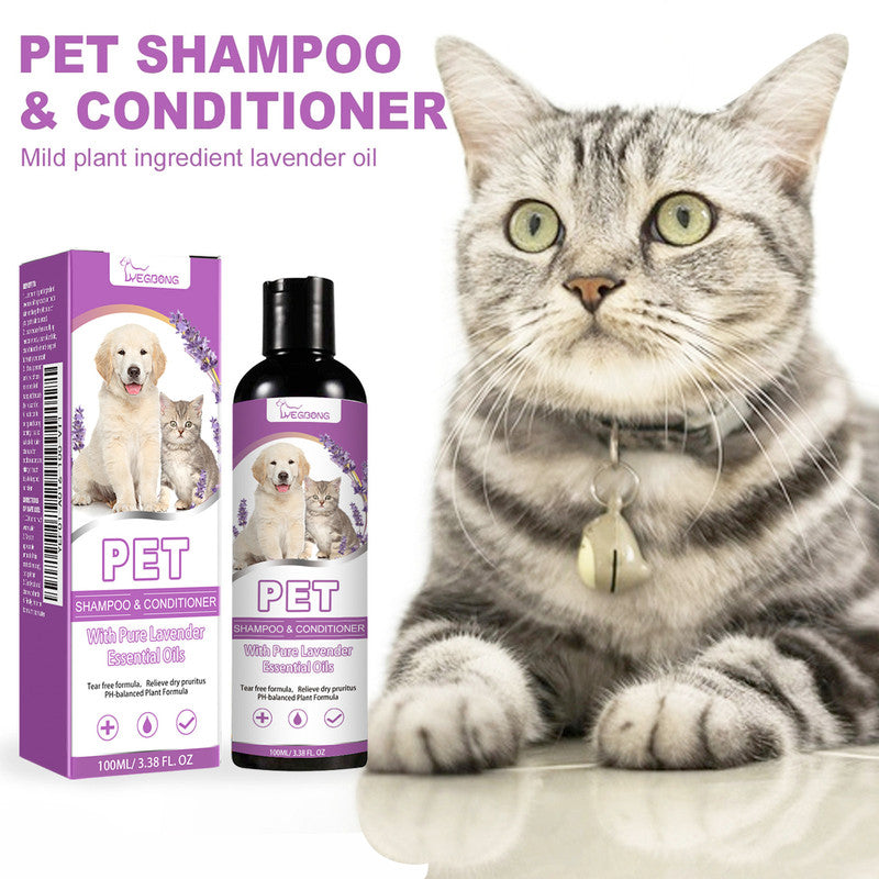 Yegbong Pet Shampoo Relieves skin itching & irritation Detangles & softens fur