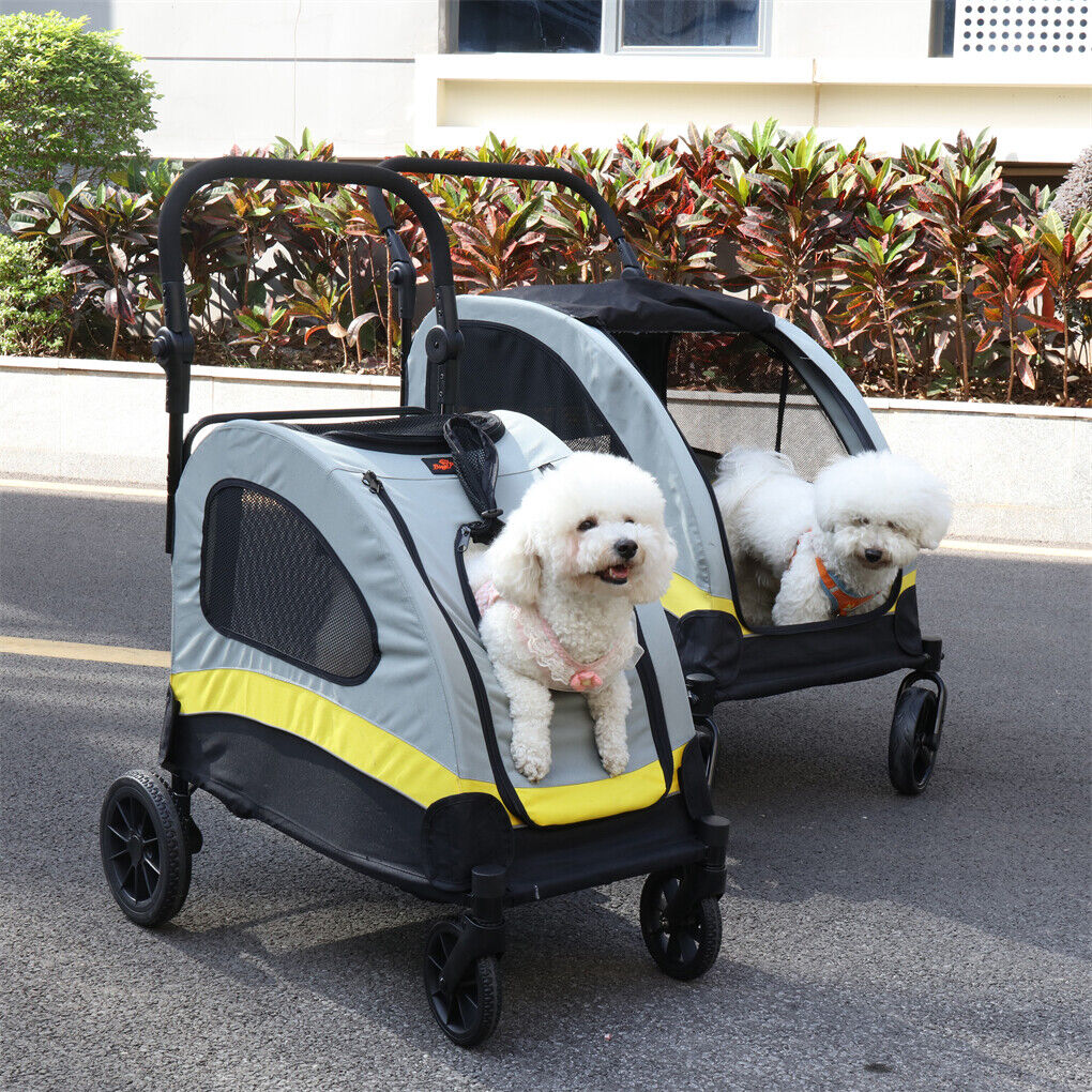 Dog Stroller Foldable Pet Travel Cart M Size