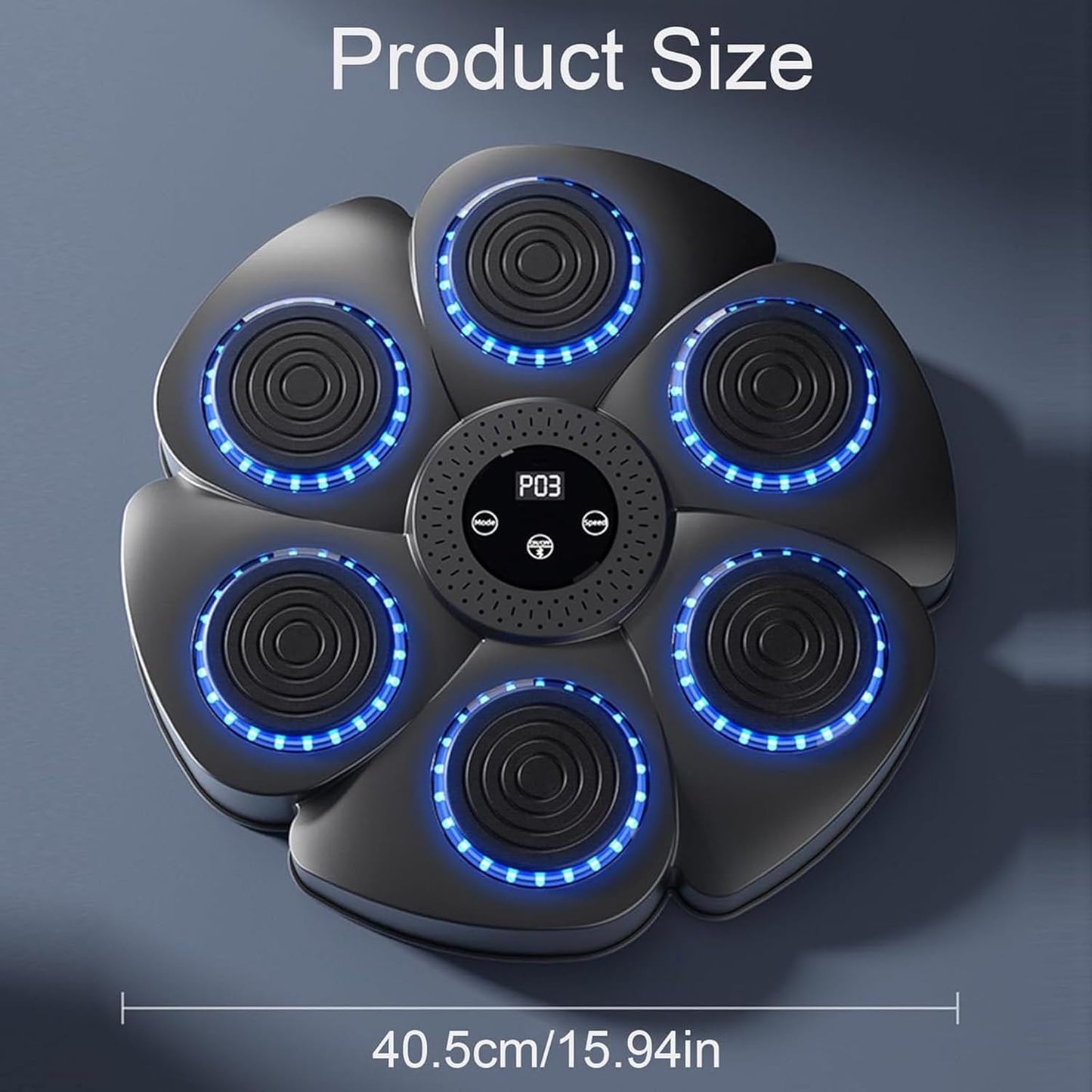 Wall Mount Boxing Machine Bluetooth Black Punch Pad + Gloves