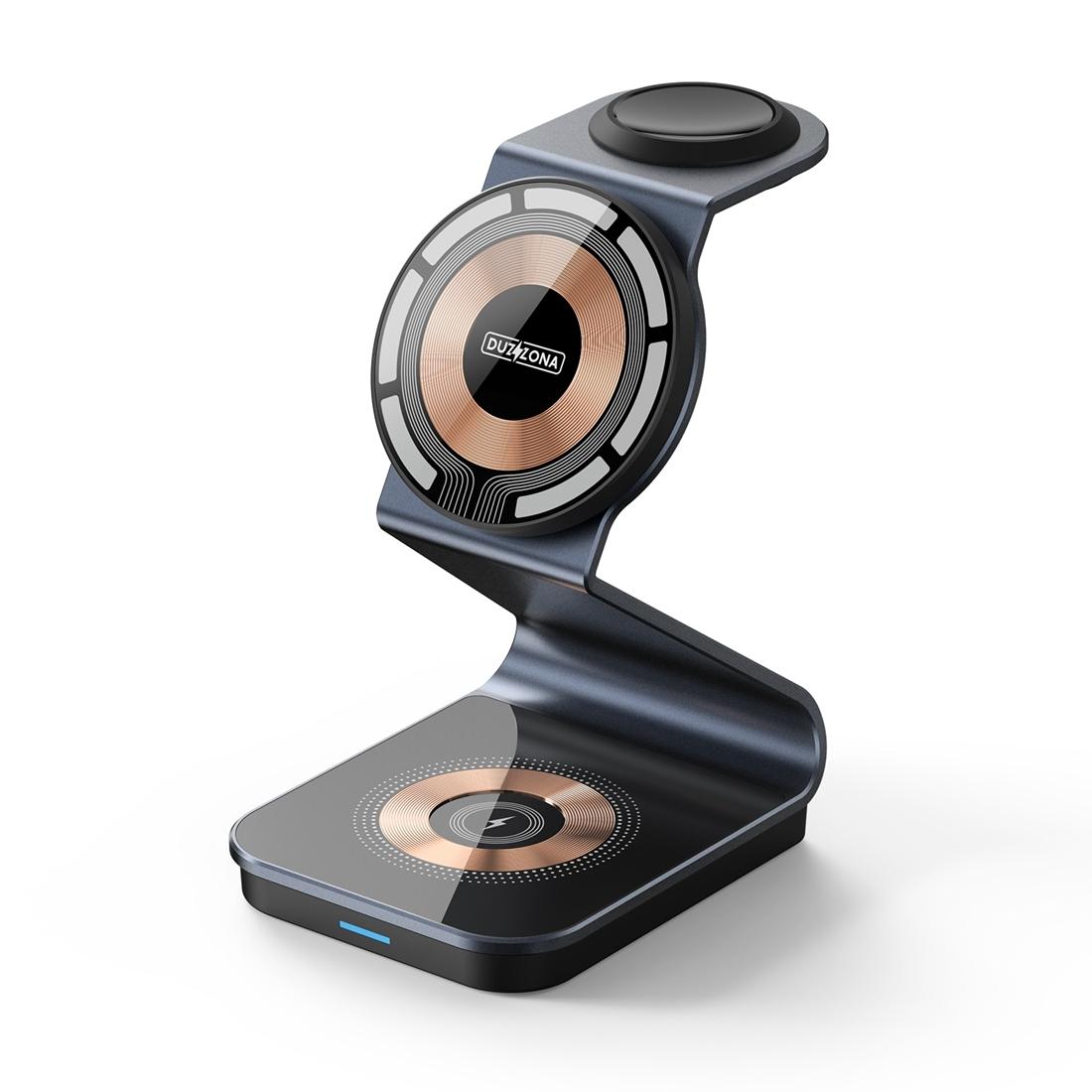 15W 3 In 1 Transparent Magnetic Wireless Charger