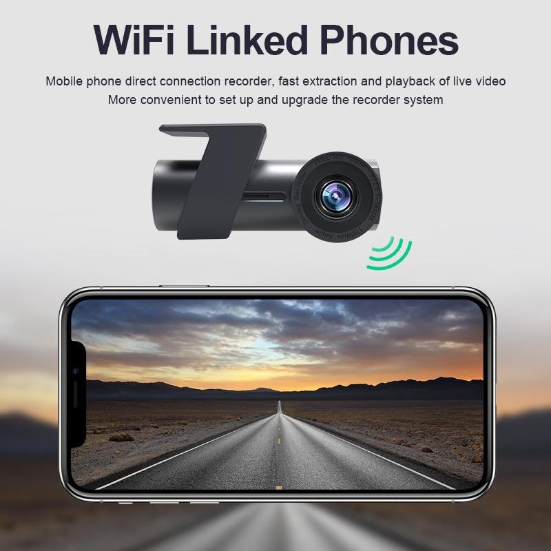360 Degree Hidden Car Wifi Driving Recorder with Single Camera