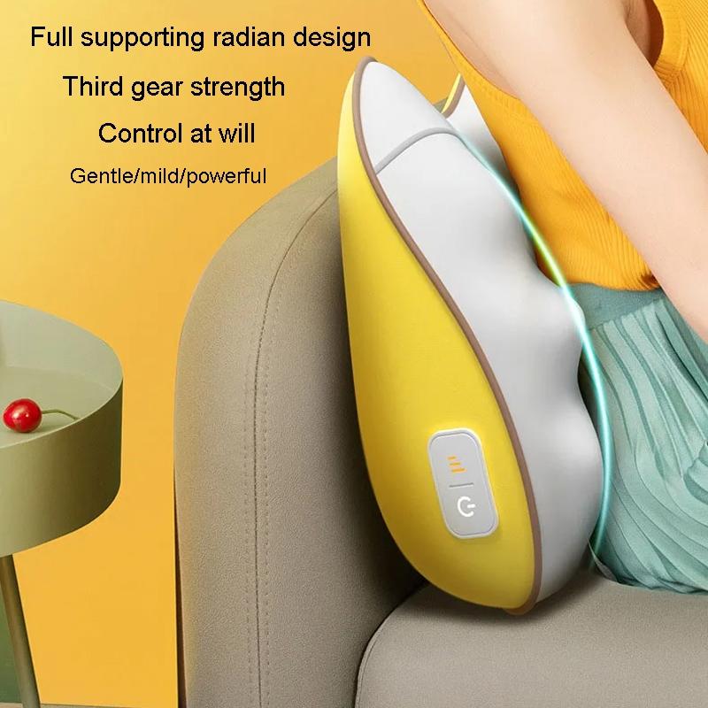 Portable Lumbar And Neck Massager For Car Gray Charging Model - Wired Model Gray