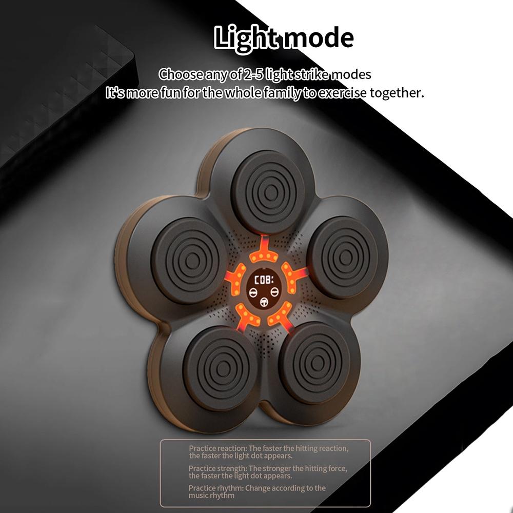 Bluetooth Music Boxing Machine With Wall Mount And Adult Gloves - Without Glove