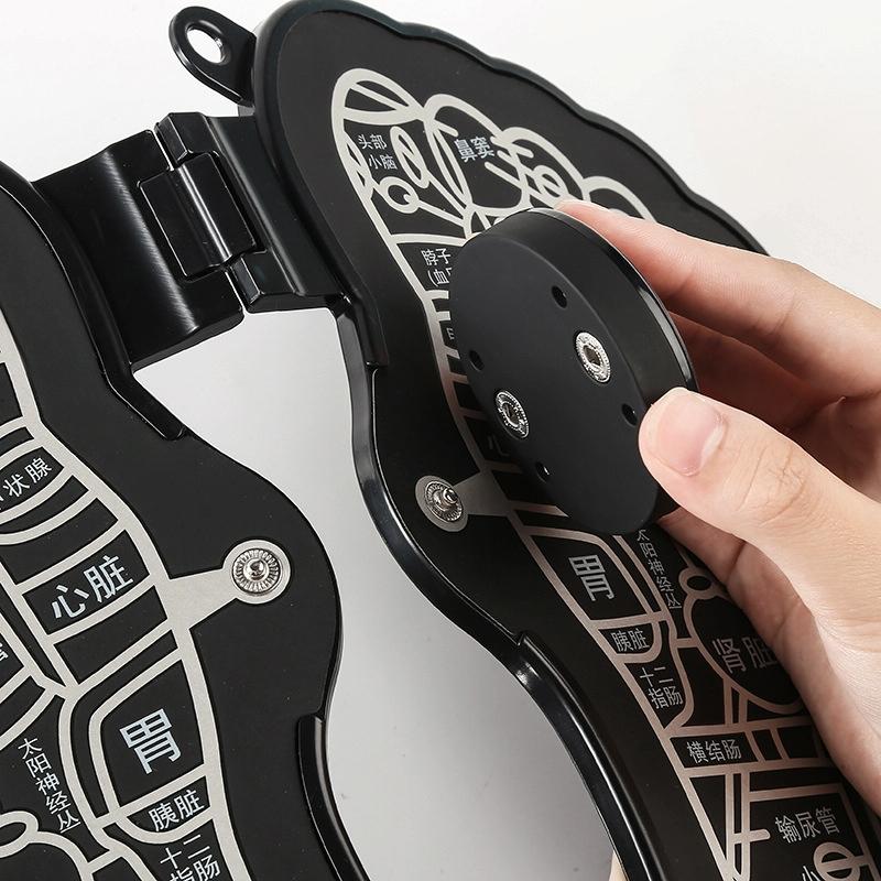 Portable Ems Foot Massager Elderly Relaxing Pulse Therapy Black