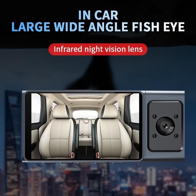 3-in-1 Car Dash Cam with Wifi 1080p Night Vision 3 Ips Screen 32gb - 32G