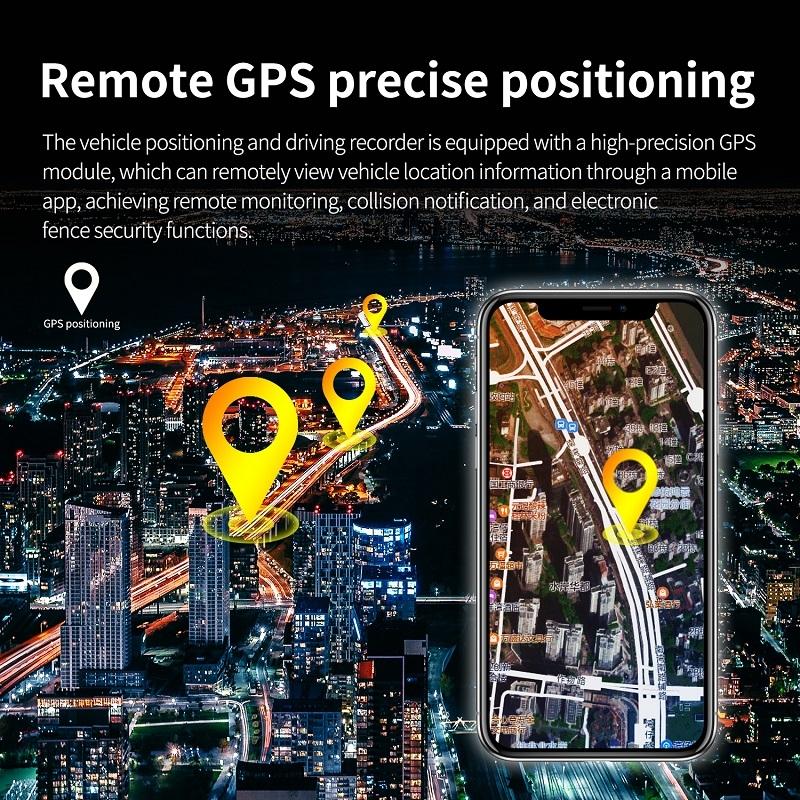 High Definition Car Wifi Dash Cam with Night Vision - 2k - Dual Recording 2K+720P