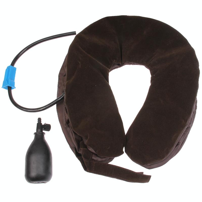 3-Layer Neck Massager For Cervical Vertebrae Brown