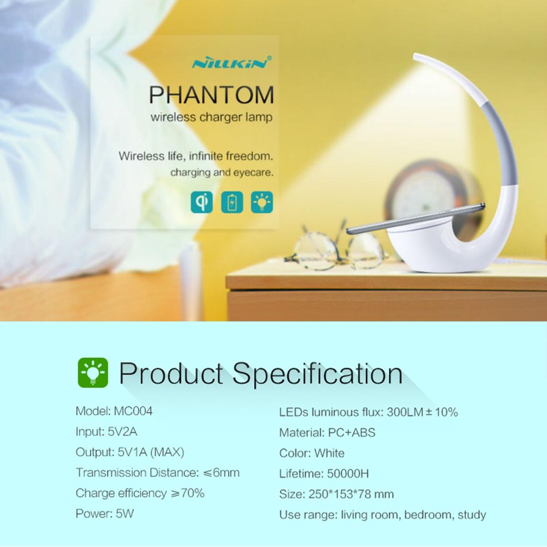 2 In 1 Wireless Charger & Led Light With Usb Port