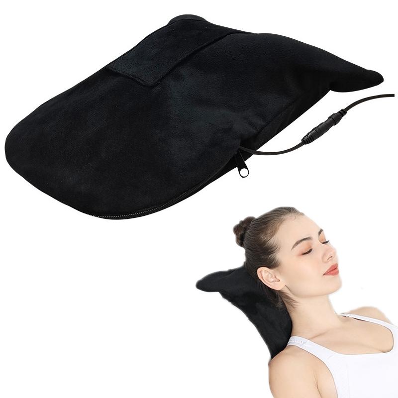Cervical Spondylosis Correction Pillow Blue Cow Horns - 877 Usb Electric Heating Black