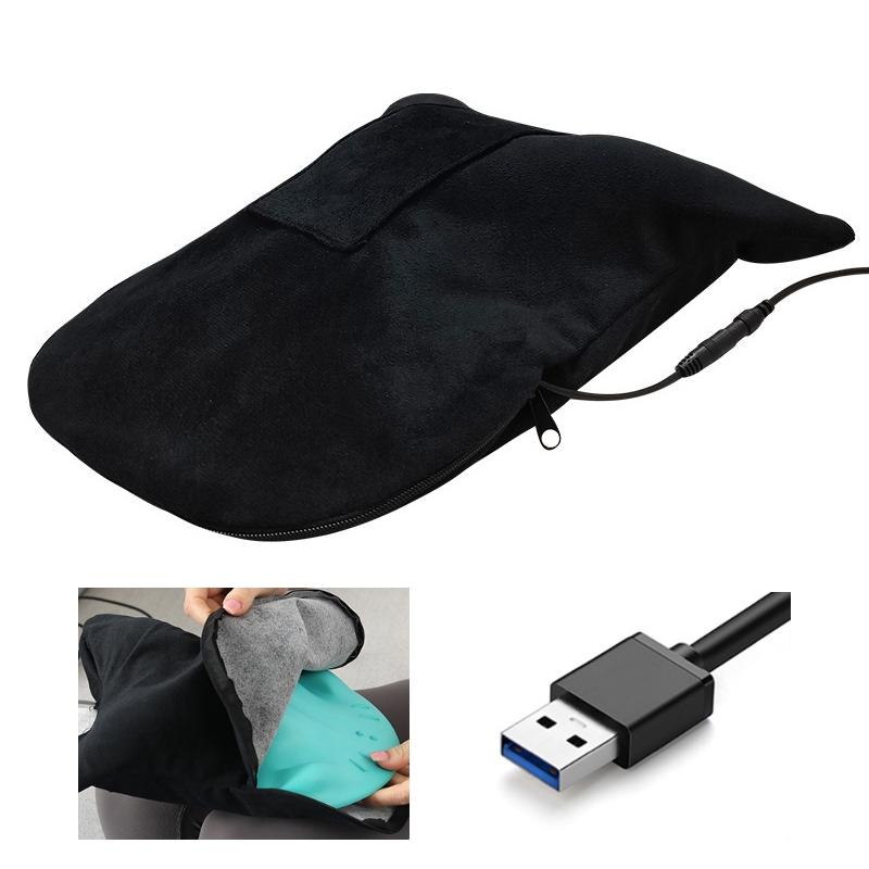 Cervical Spondylosis Correction Pillow Blue Cow Horns - 877 Usb Electric Heating Black