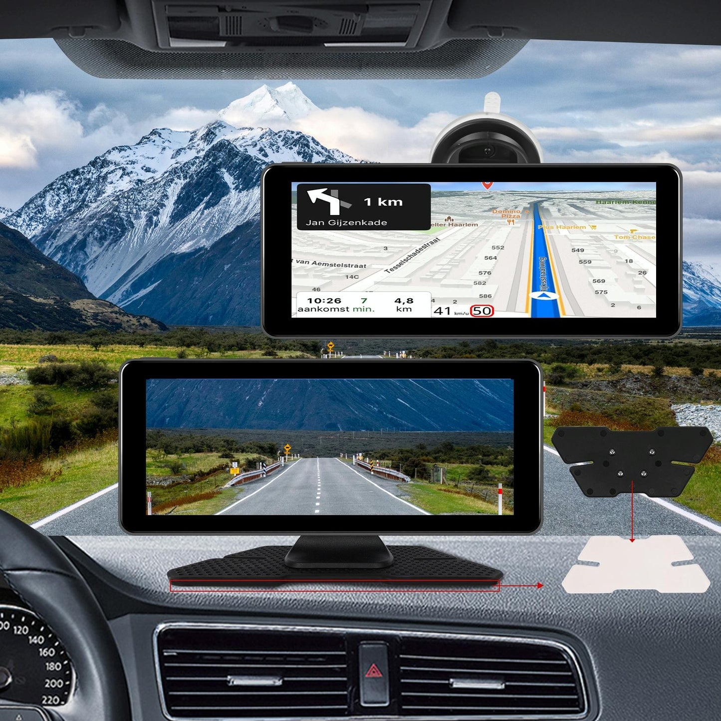 6.86 Inch 4K Dvr Smart Screen Player - Compact & High-Resolution - Standard + 64G Memory Card