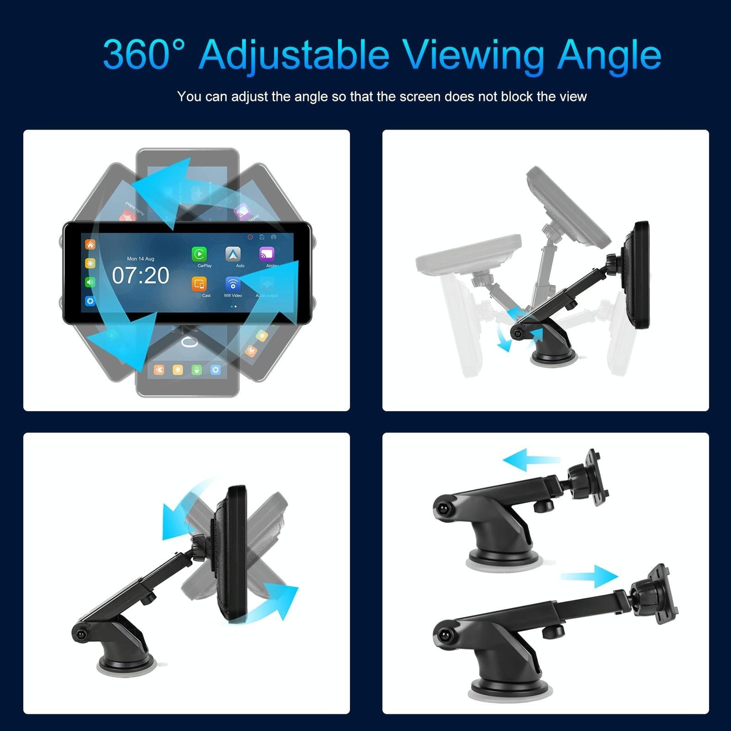 6.86 Inch 4K Dvr Smart Screen Player - Compact & High-Resolution - Standard + 64G Memory Card