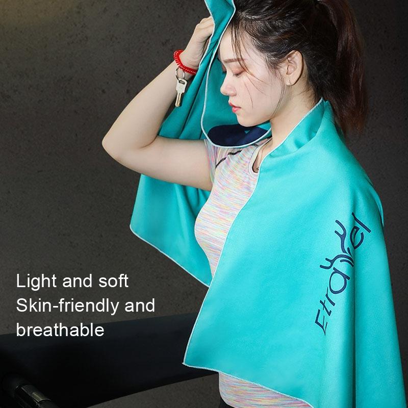 Double-sided Quick-drying Fleece Bath Towel - Small Red