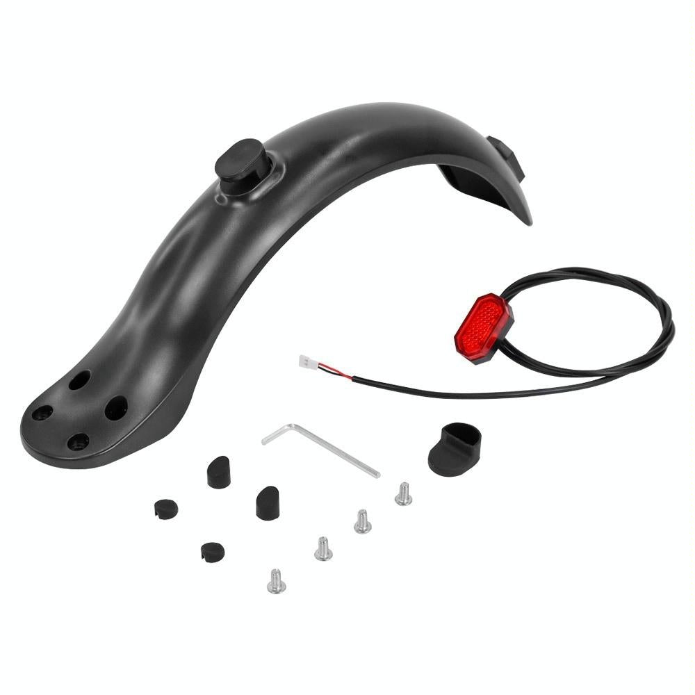 8.5 Inch Rear Fender for Xiaomi M365 / 1s / Pro Scooter - Plastic 4 Holes - Fender+Tail Light Set