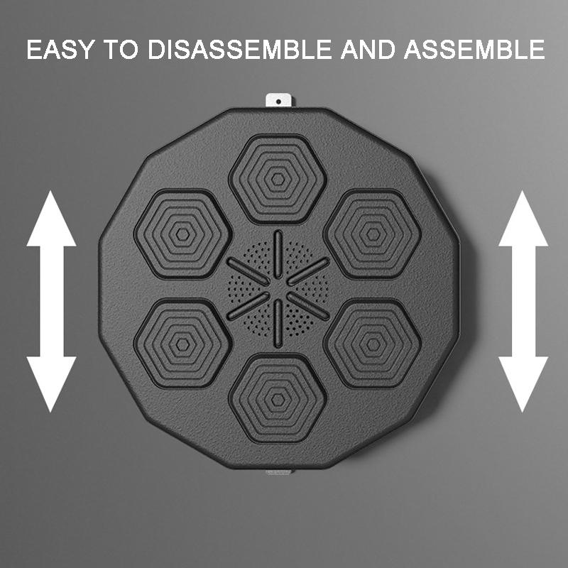 Smart Wall-Mounted Boxing Trainer With Adult Gloves - With Adult Red Gloves