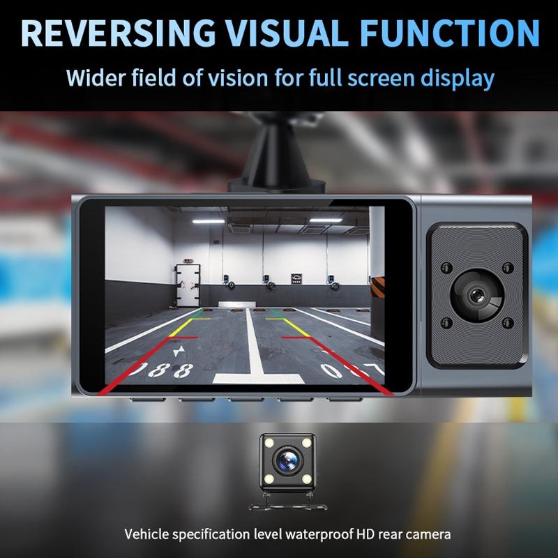 3-in-1 Car Dash Cam with Wifi 1080p Night Vision 3 Ips Screen 32gb - 64G