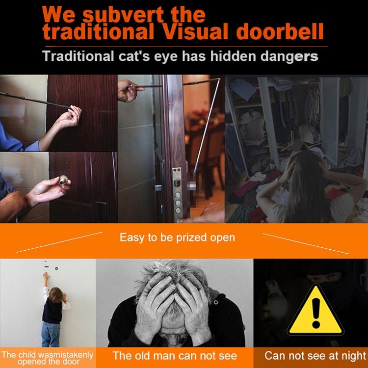 Smart Doorbell With 4.3 Display 3.0Mp Camera Motion Detection Night Vision & Tf Card Support 32Gb Max