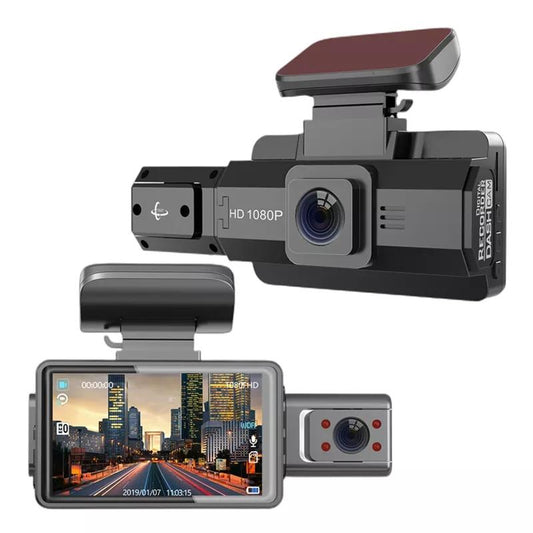 Hd Dual Camera Car Recorder with Infrared Night Vision - F9