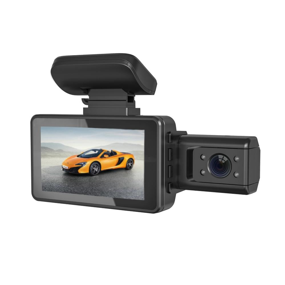 Hd Dual Camera Car Recorder with Infrared Night Vision - F9