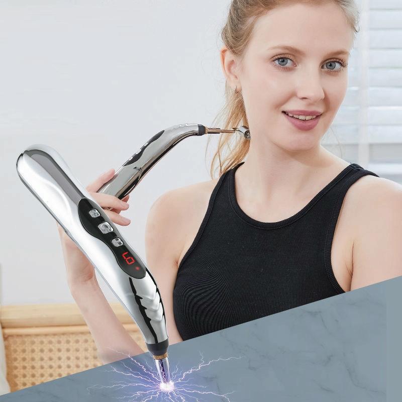 Electronic Acupuncture Pen 3 Head Circulating Energy Automatic Point Finding Home Pain Relief