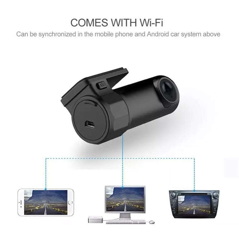 Full Hd Mini Car Dash Cam with Wifi and Motion Detection