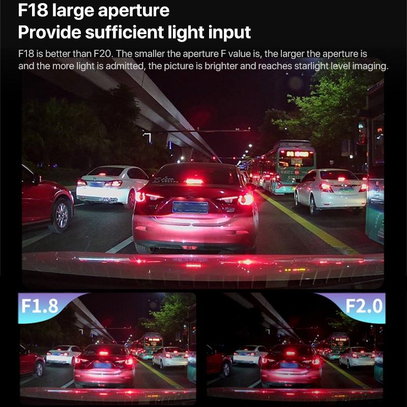 Ultra Hd Car Front & Inner Wifi Driving Recorder with Night Vision