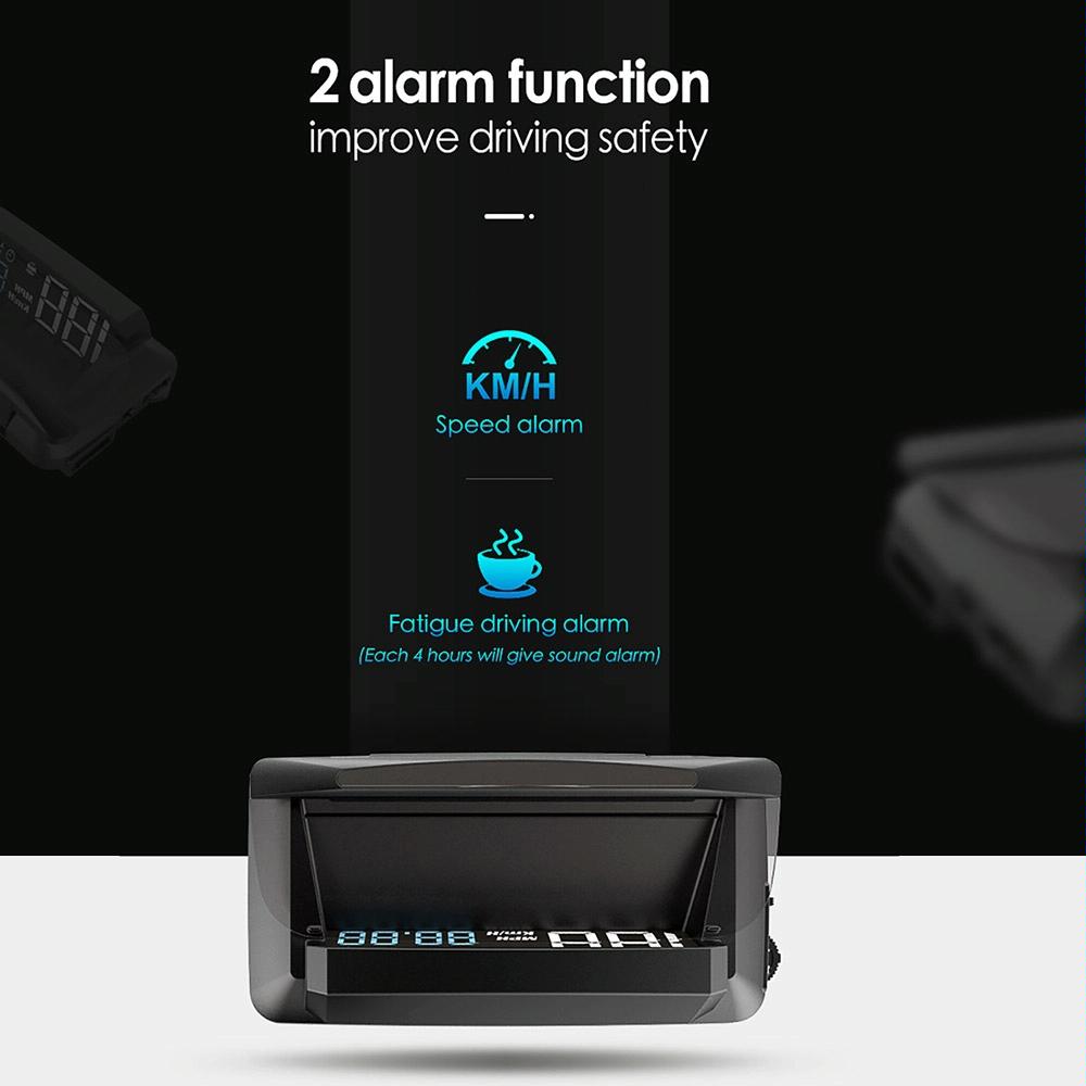 3.5 Inch Car Gps Hud Display Speed Time Distance