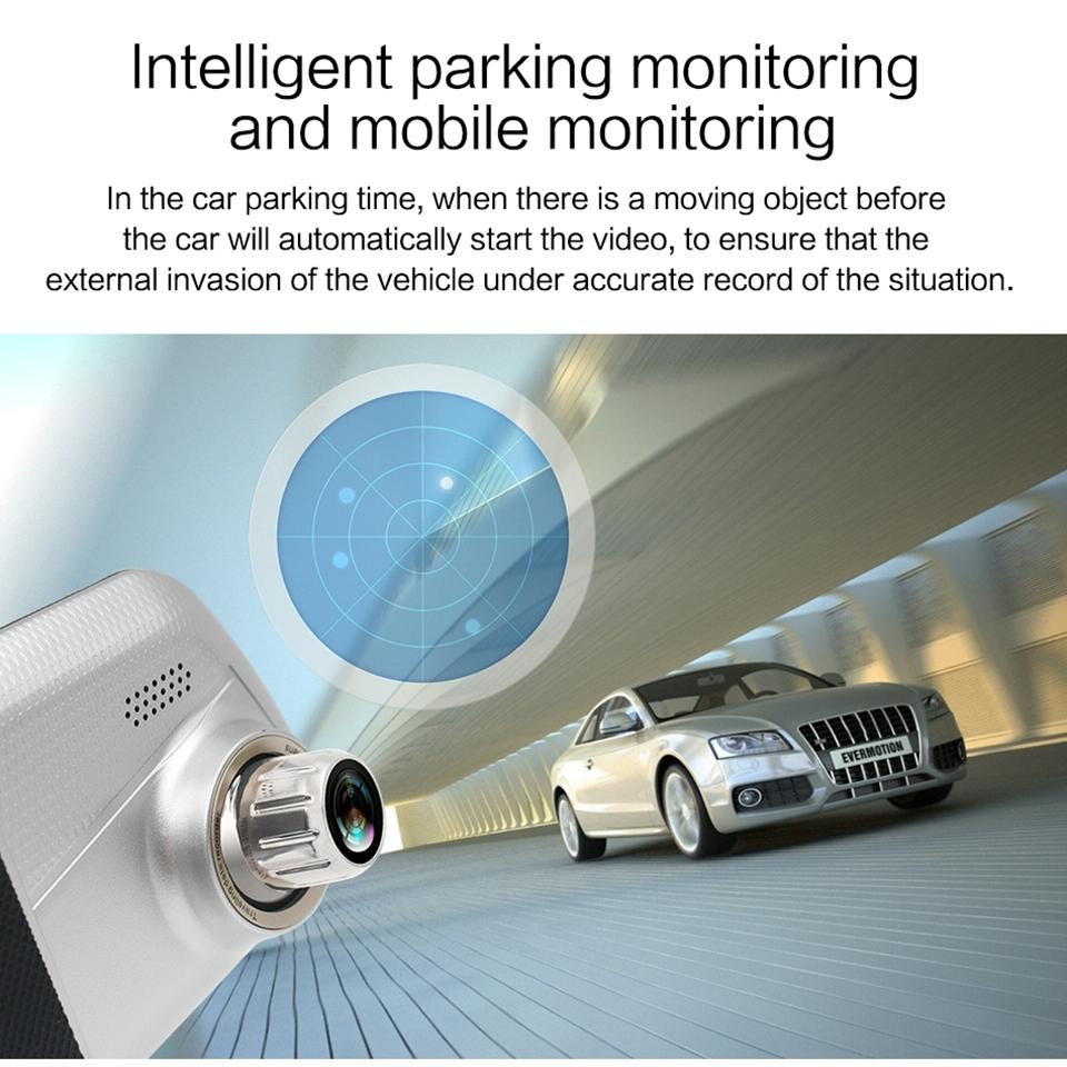 7 Lcd Touch Screen Rear View Mirror Car Recorder with Separate Camera