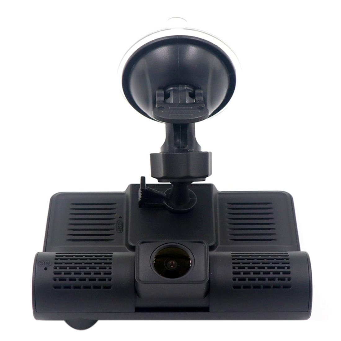 Full Hd 1080p 3-channel Car Dvr with 4 Ips Screen 5mp Camera and 170 Degree Wide Angle