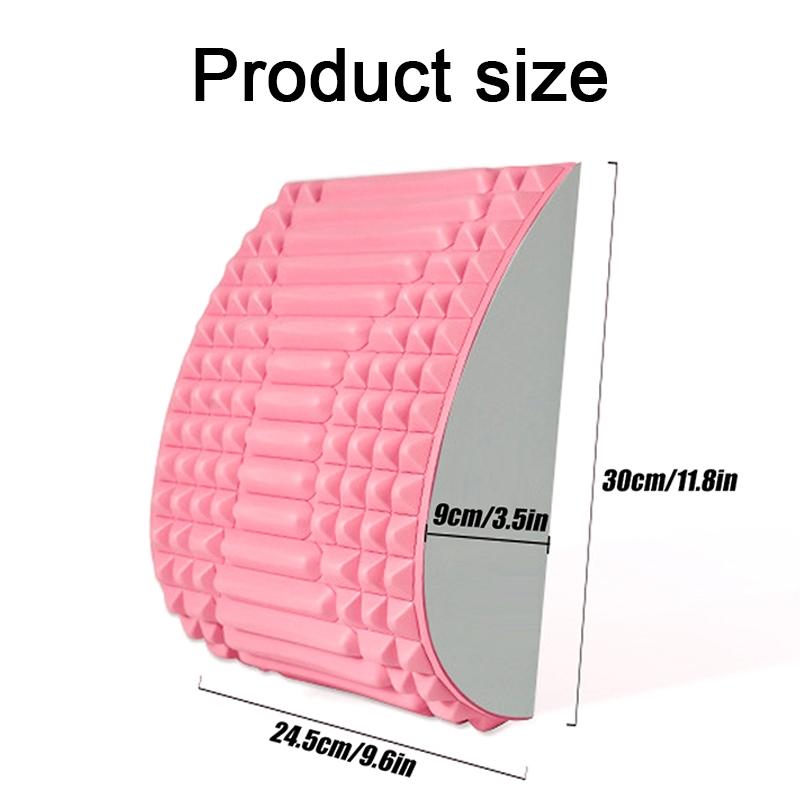 Blue Lumbar Massager For Spinal Stretching And Relaxation - Solid Colour Purple