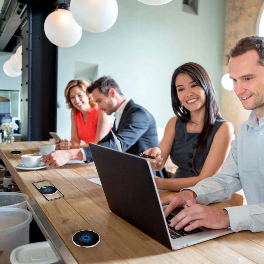 15W Ultra Thin Desktop Wireless Charger Embedded