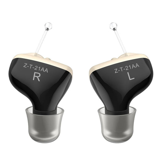 1Pair In Ear Hearing Aid For Elderly & Hearing Impaired - Black