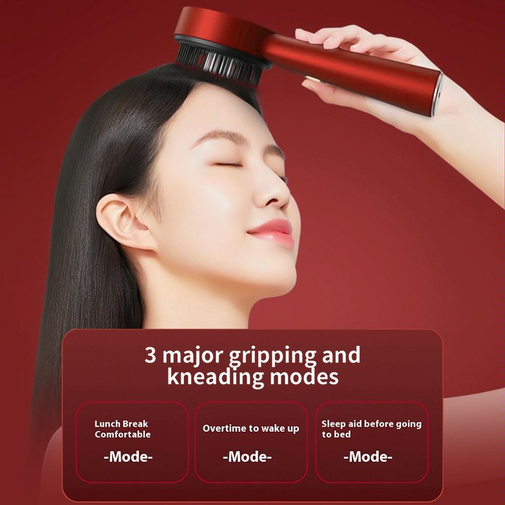 Red Light Scalp Massage Comb For Hair Growth 630Nm Liquid Care - Red