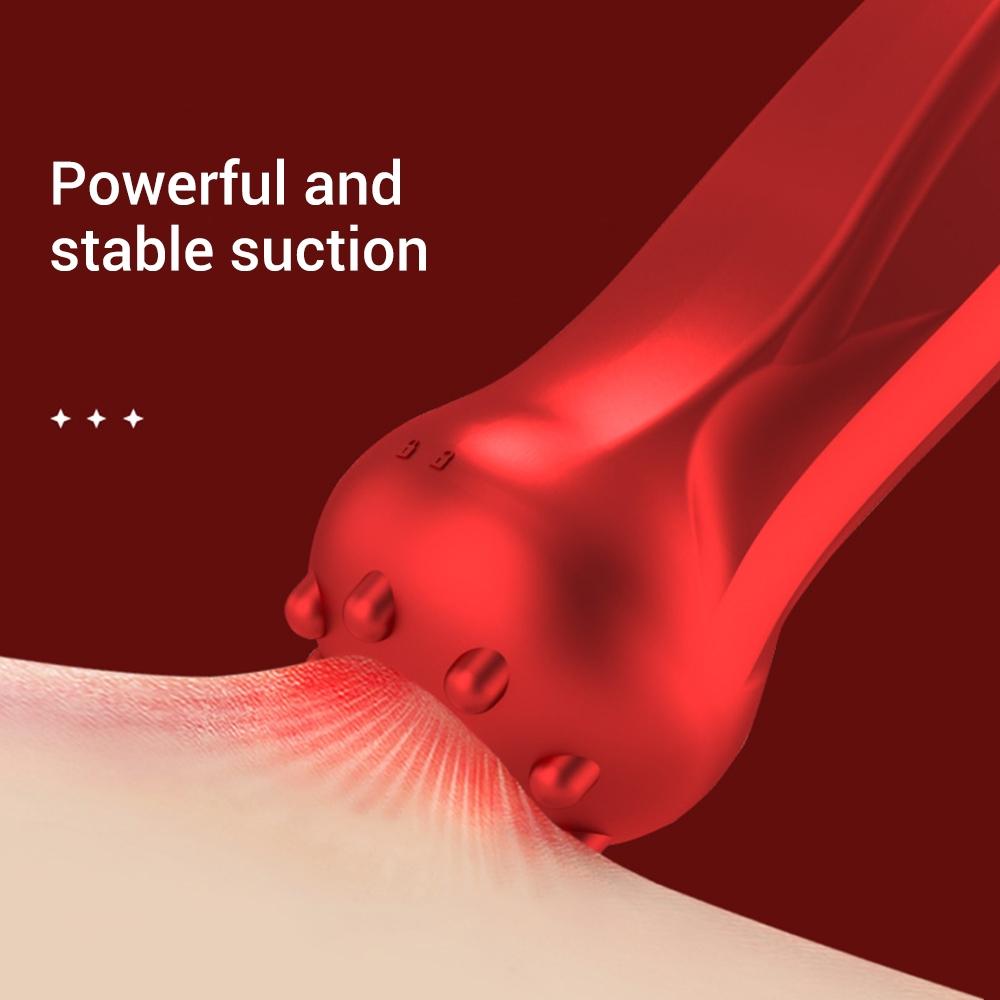 Electric Cupping Device Vacuum Massage Tool - Red