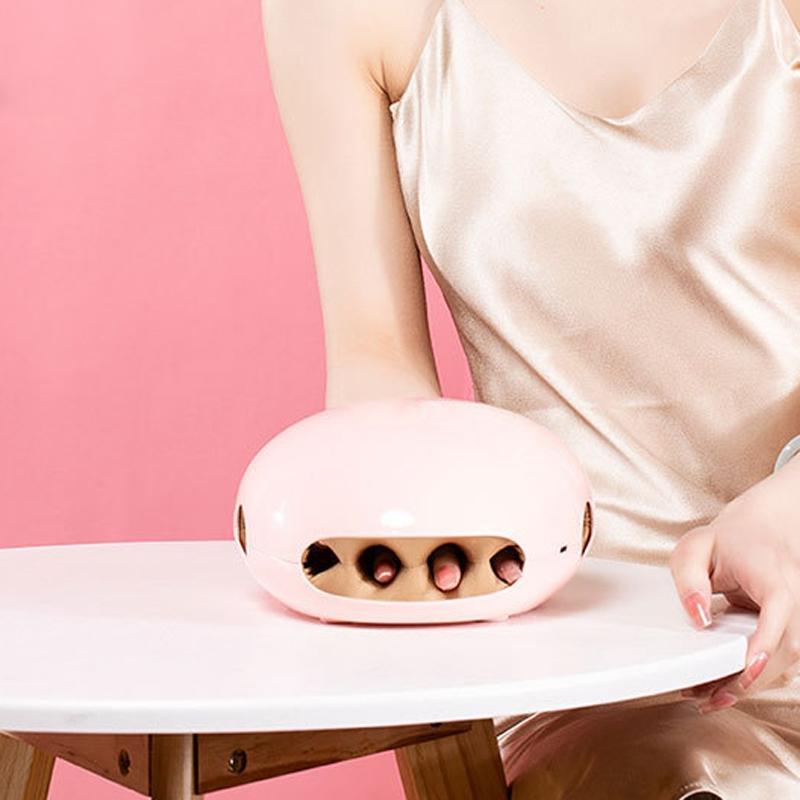 Rechargeable Hot Hand Massager K-901 Electric Airbag Kneading - White