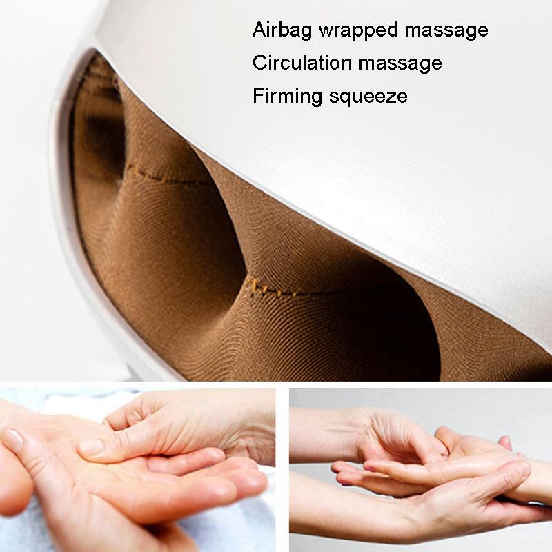 Rechargeable Hot Hand Massager K-901 Electric Airbag Kneading - White