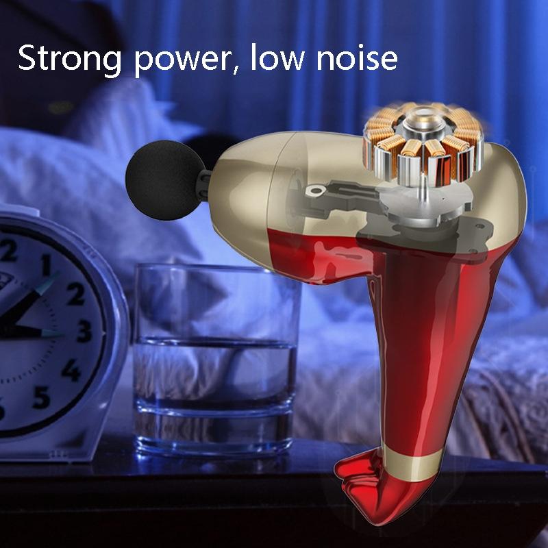 Arm Shape Usb Massage Gun For Muscle Relaxation - Red