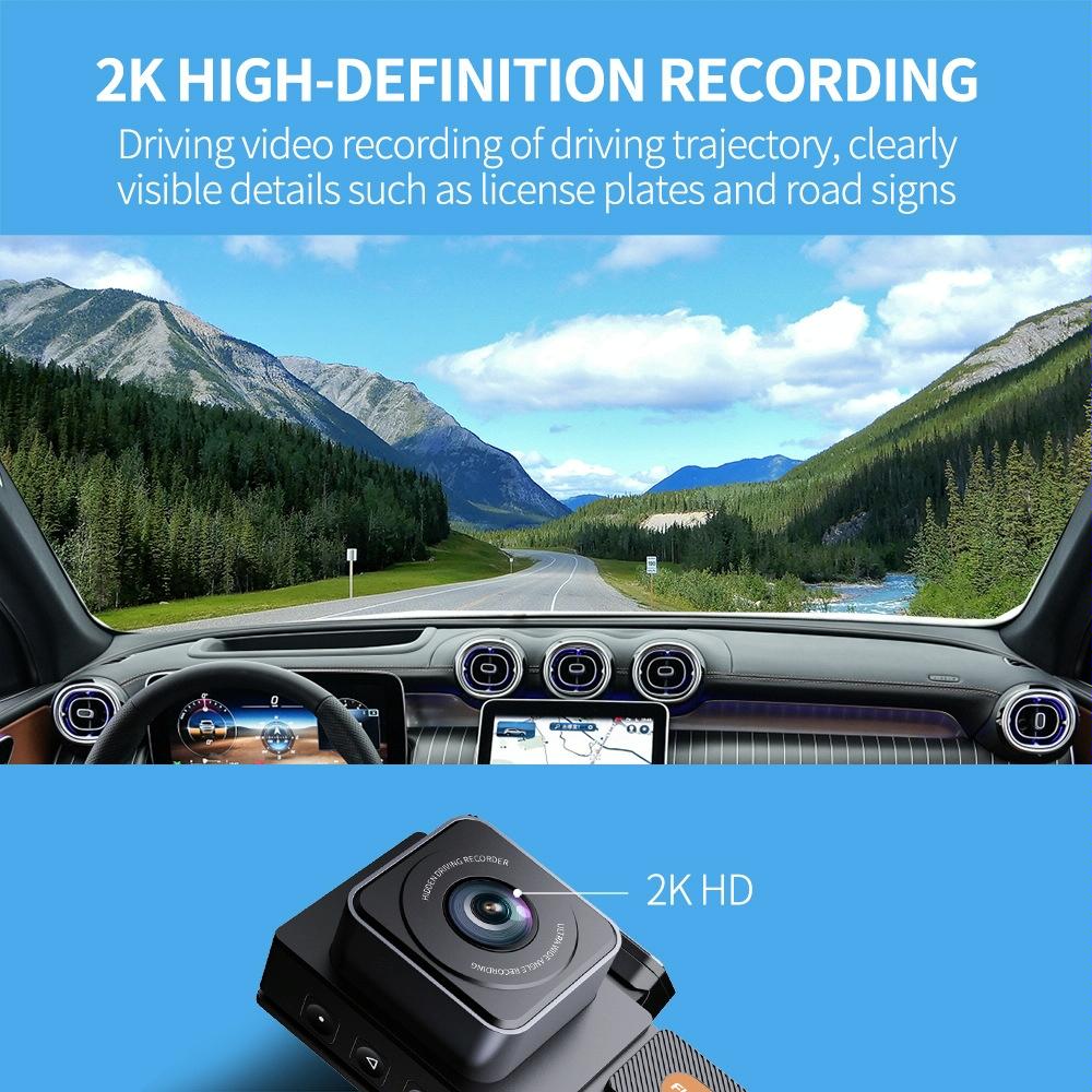 2k Hd Night Vision Car Recorder with Wifi and Single Recording