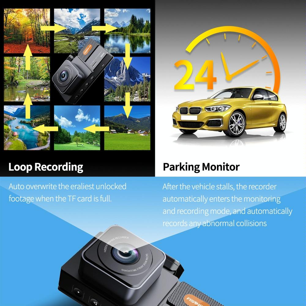 2k Hd Night Vision Car Recorder with Wifi and Single Recording