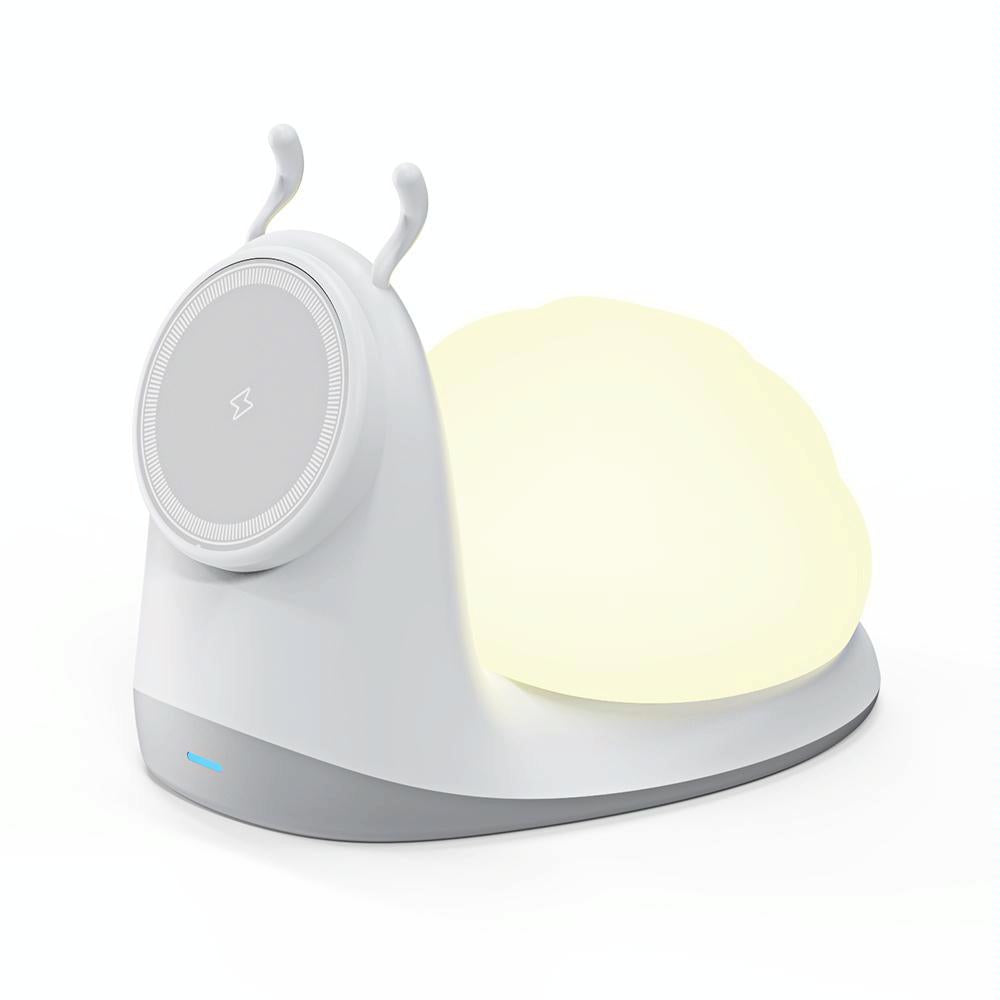 Wireless Charger With Night Light White
