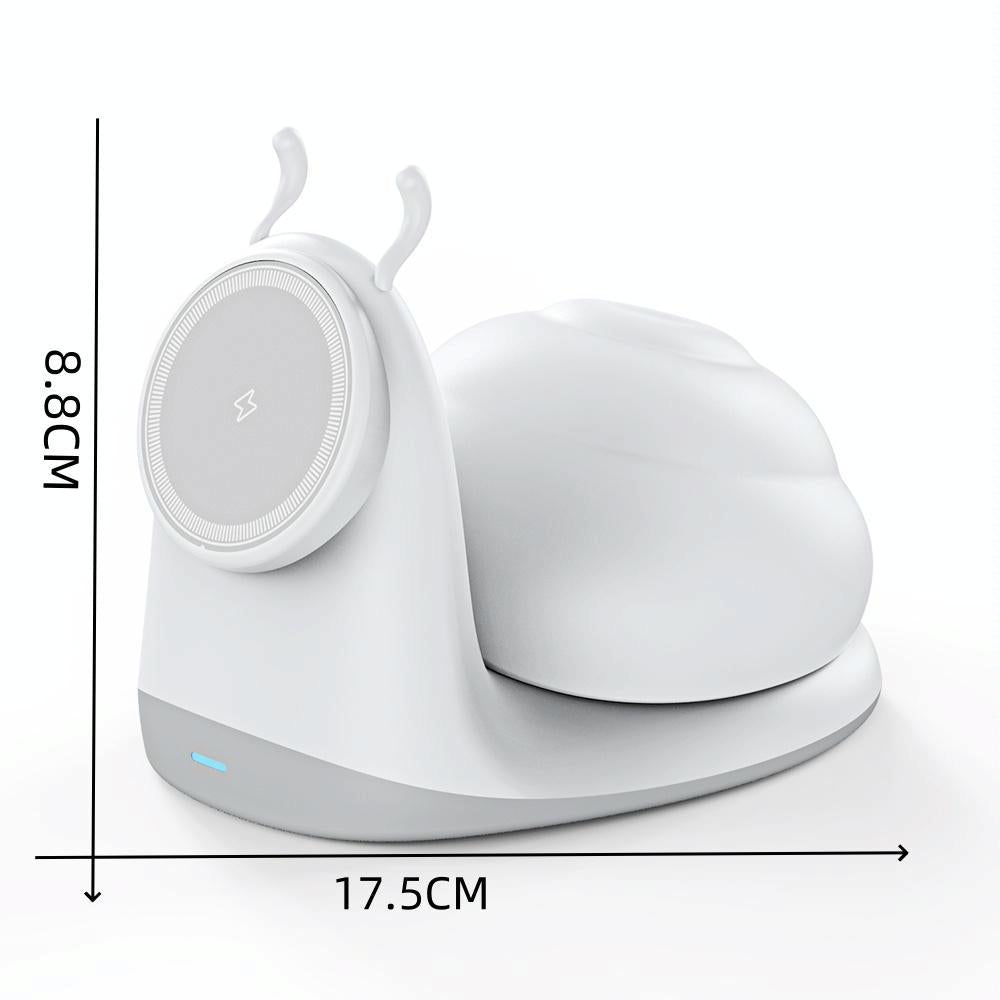 Wireless Charger With Night Light White