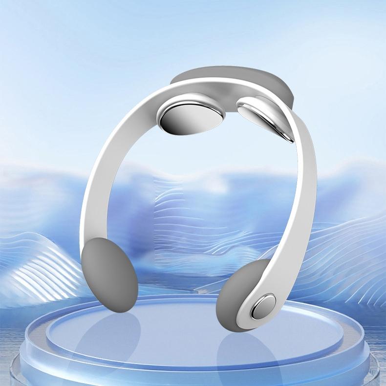 Microcurrent Cervical Massager Tens Neck Pulse Device White
