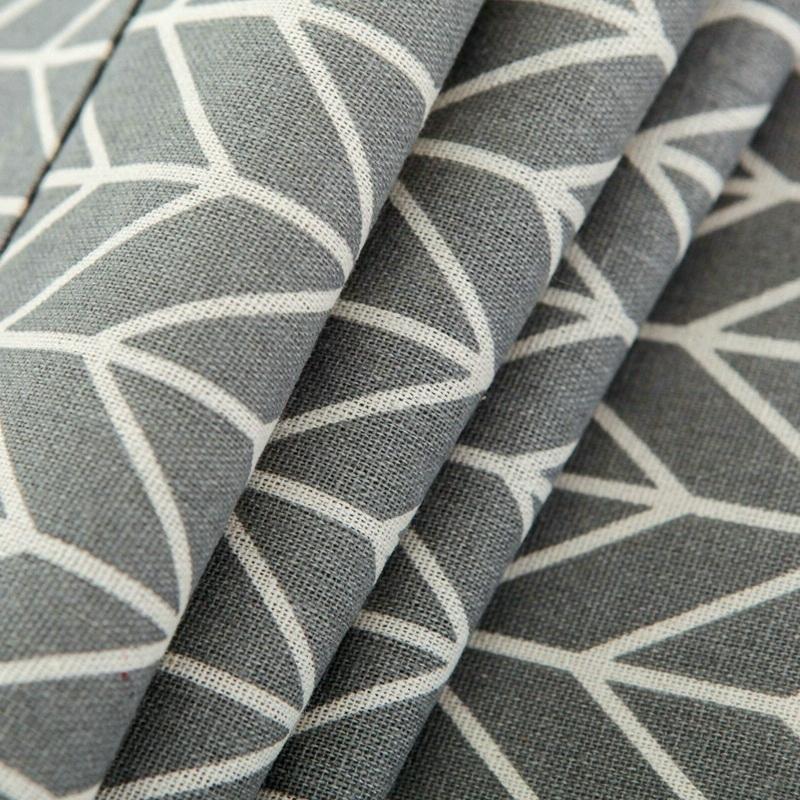 Universal Cotton Linen Microwave Dust Cover - Gray Arrow