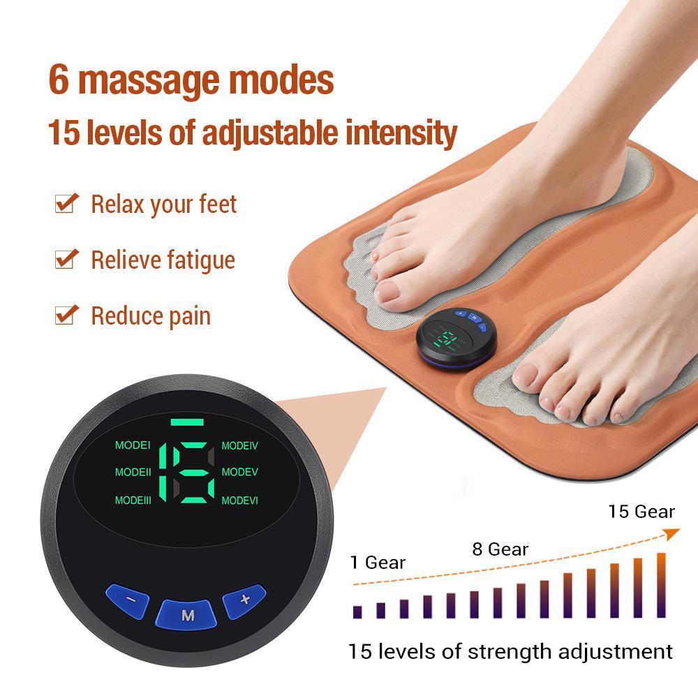 Ems 6-Mode 3D Foot Massager 15 Levels Orange