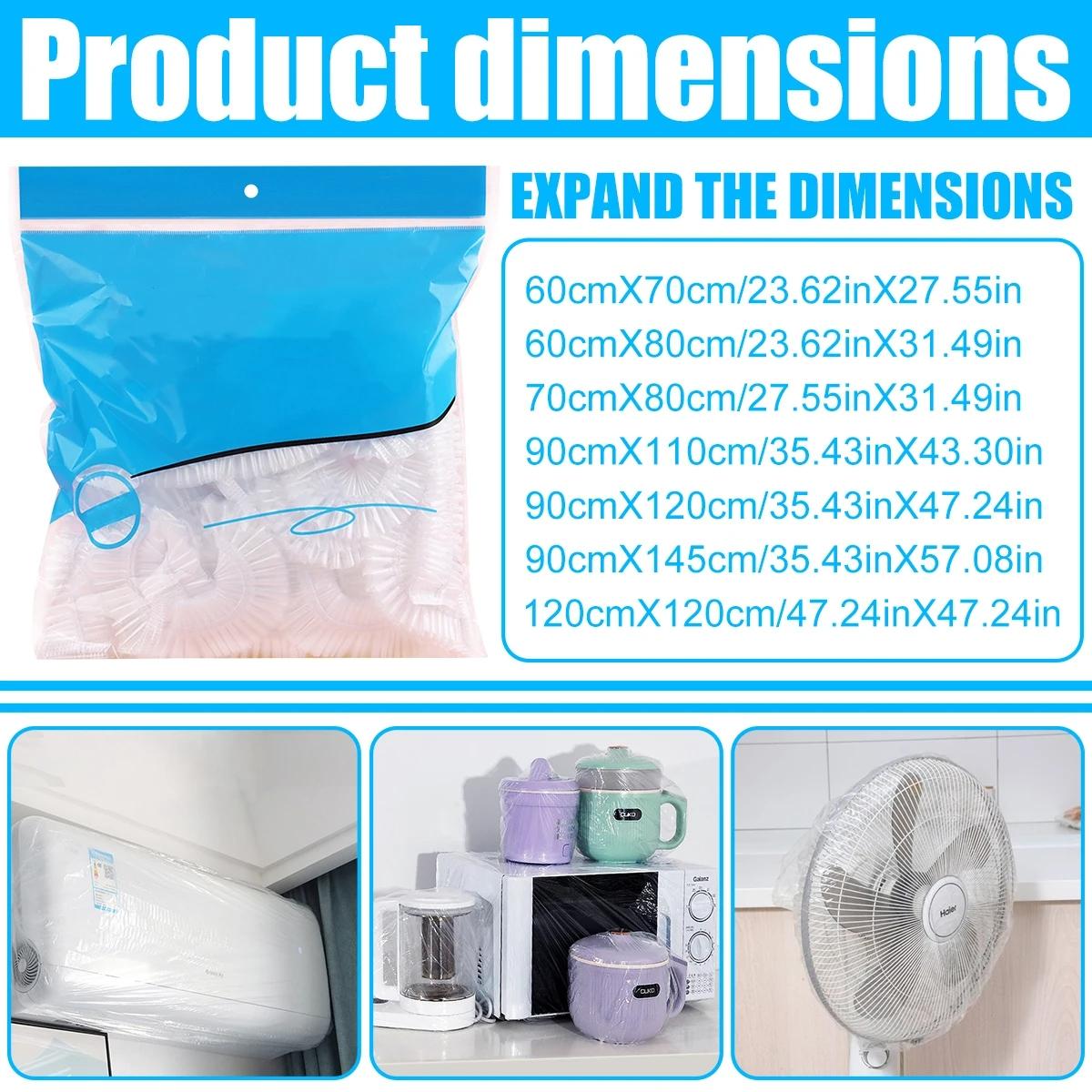 10-pack Disposable Dust Covers for Electric Cooker and Oven - 120x120cm White - 60X70Cm