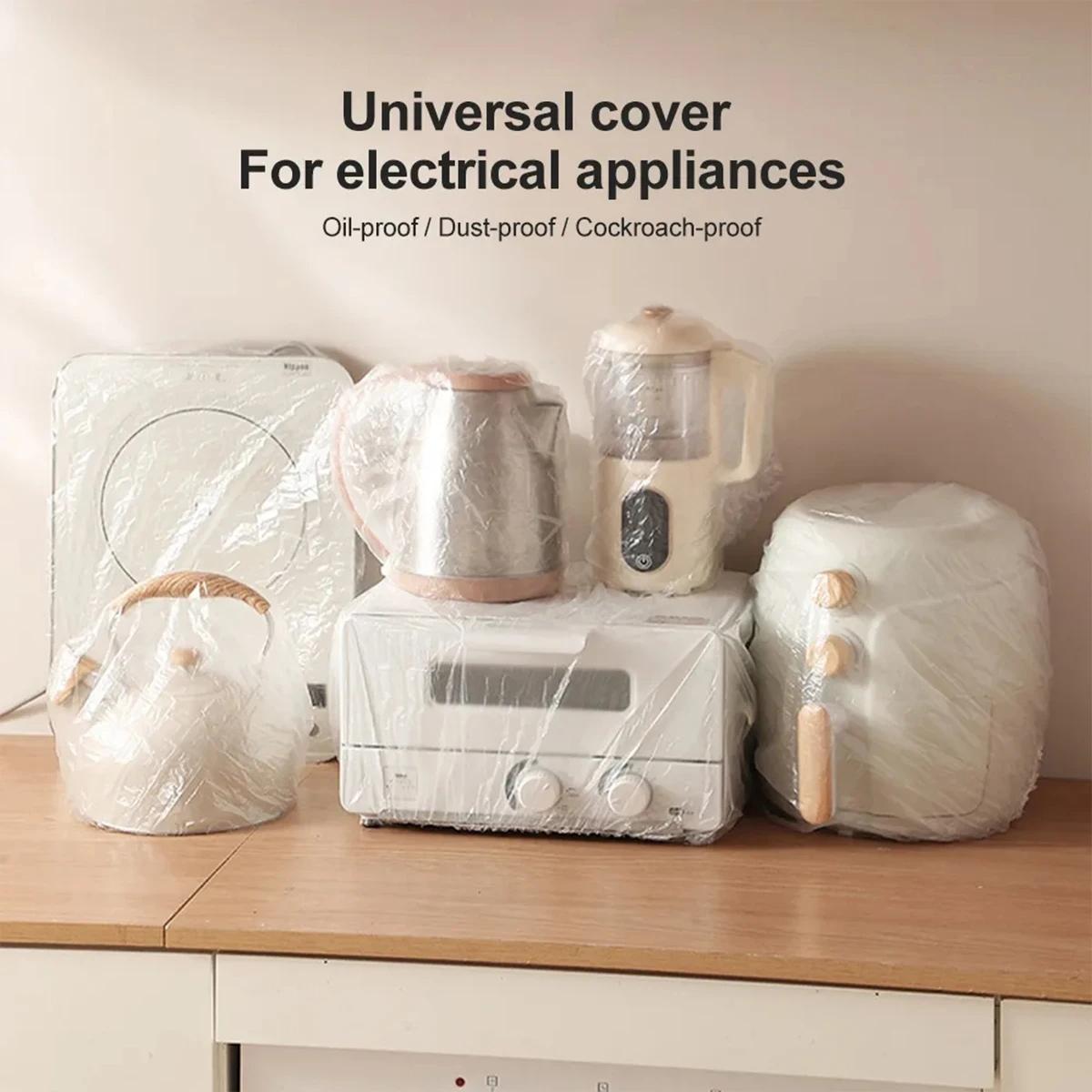 10-pack Disposable Dust Covers for Electric Cooker and Oven - 120x120cm White - 60X70Cm