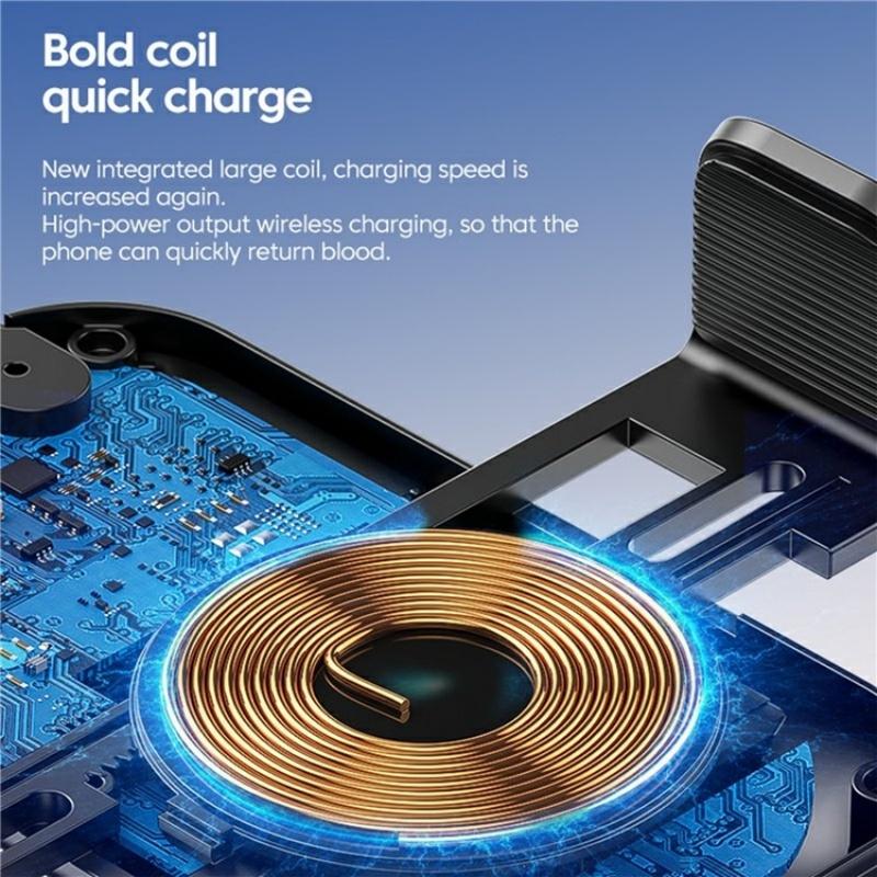 Touch-sensing Car Vent Wireless Charger Holder - X12 - Black