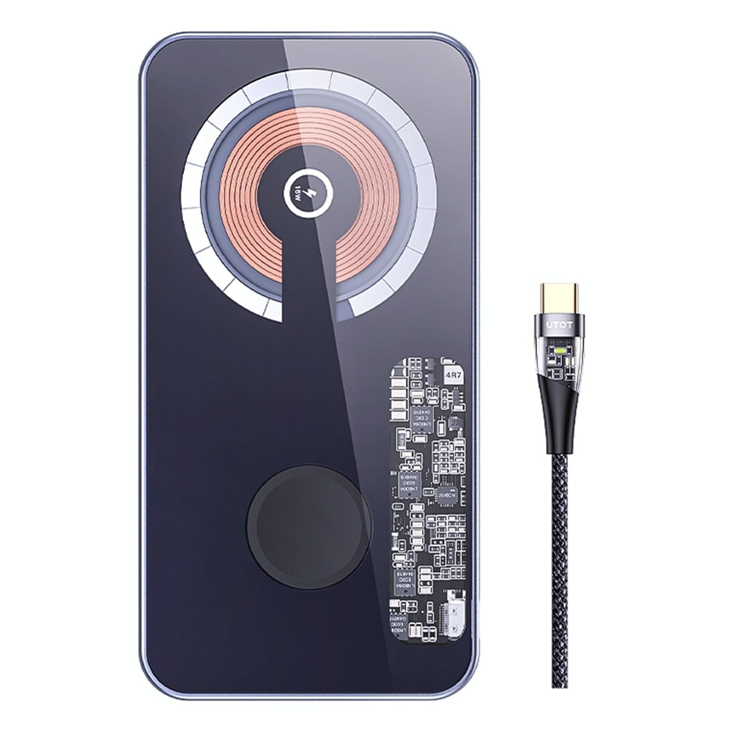 2 In 1 Magnetic Wireless Charger Grey